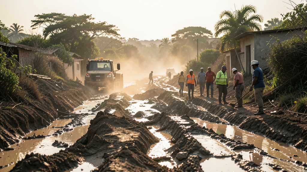 Baches en Babahoyo-Jujan: Prefectura de Los Ríos inicia rebacheo tras bajante del agua