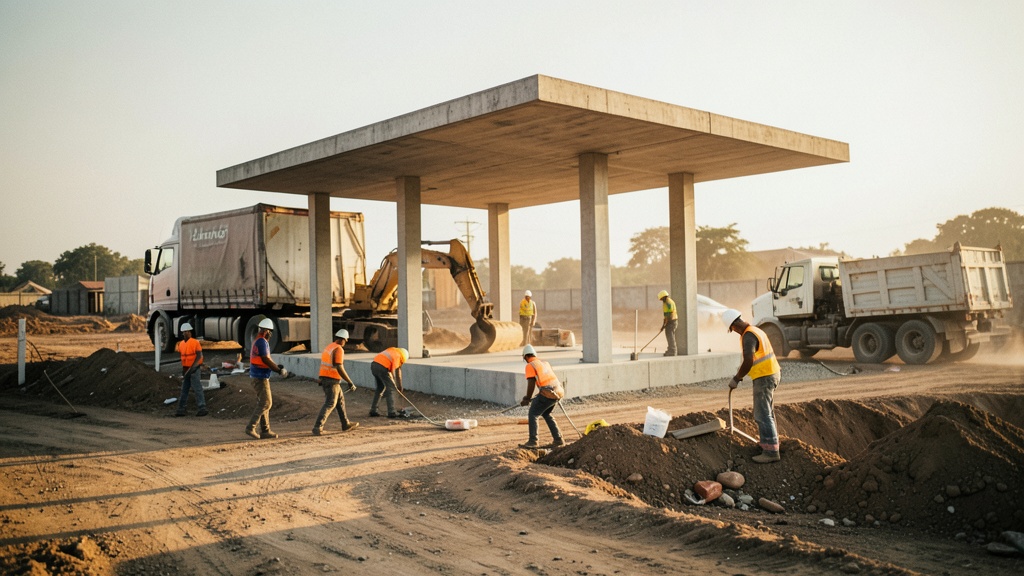 Primera zona de descanso para transportistas en Ecuador se construye en Buena Fe-Jujan