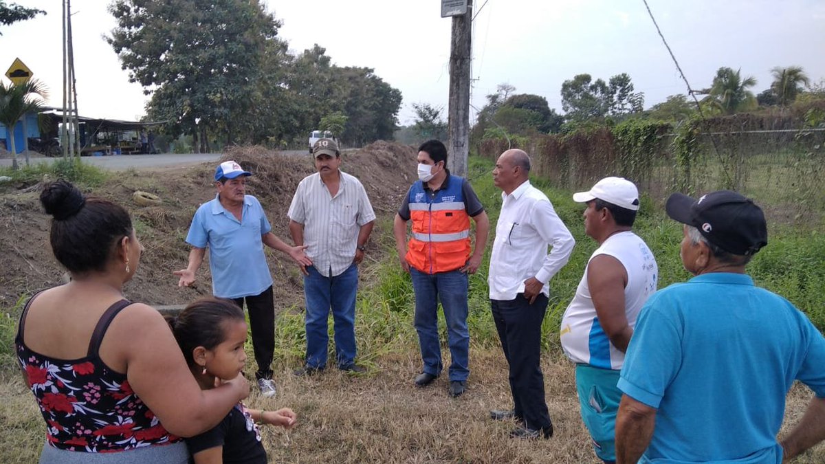 Verificaron obras de mitigación contra inundaciones en Escuela Aída Coloma de Sánchez