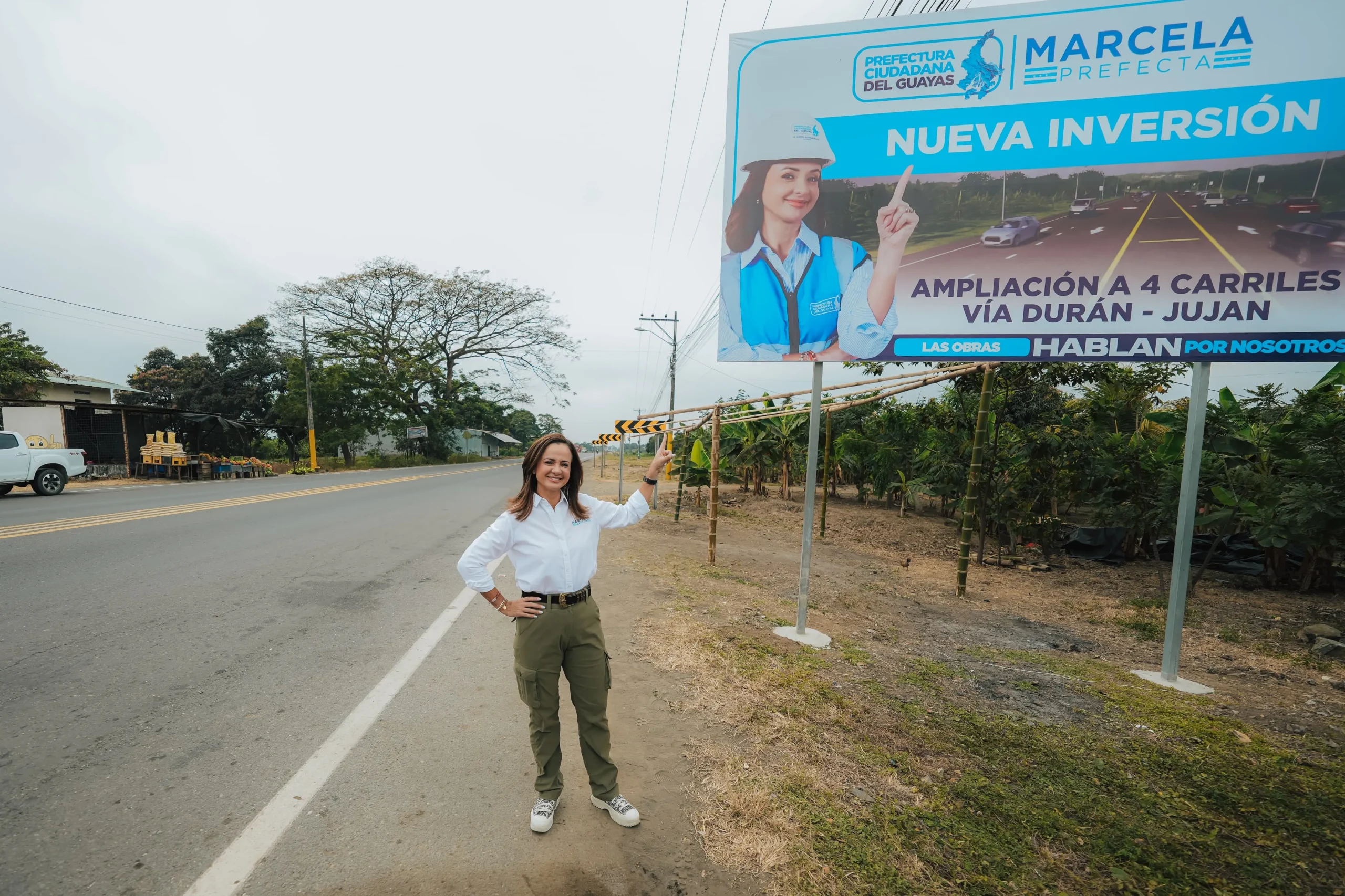 Prefectura anuncia ampliación a 4 carriles en vía Durán-Jujan para reducir siniestralidad
