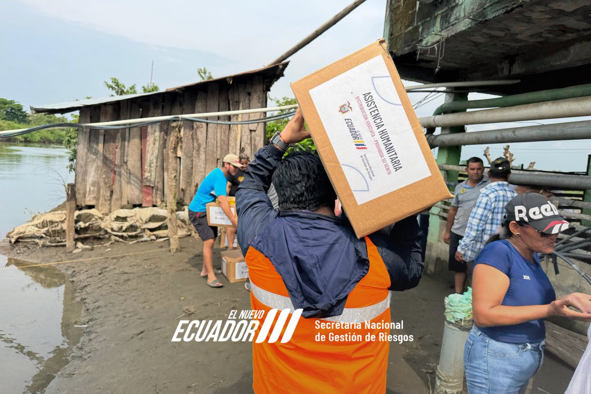 Asistencia humanitaria llega a La Providencia tras el desborde del río Chilintomo en Jujan